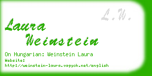 laura weinstein business card